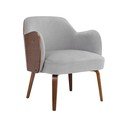 Poltrona in velluto grigio Haruko - Støraa