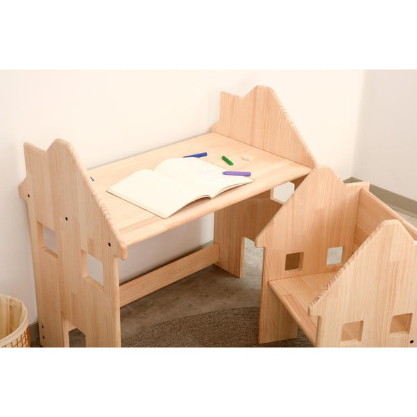 Tavolo per bambini in pino HappyHouse - Little Nice Things-image-1