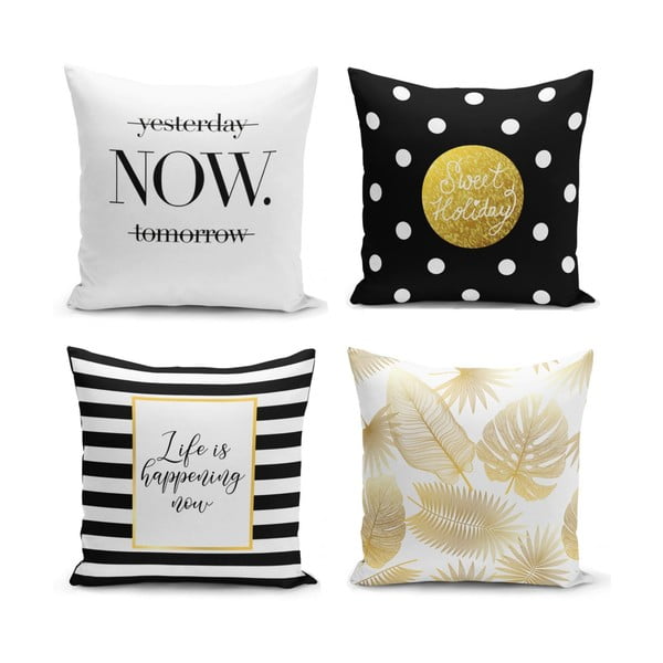 Set di 4 federe Keneo, 45 x 45 cm - Minimalist Cushion Covers