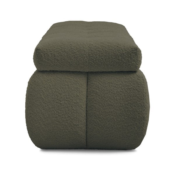 Panca verde in tessuto bouclé Mont Blanc - Bobochic Paris-image-3