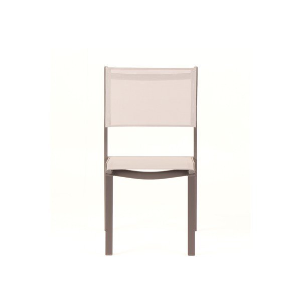 Set di 4 sedie da giardino in metallo grigio Mistral - Ezeis-image-3