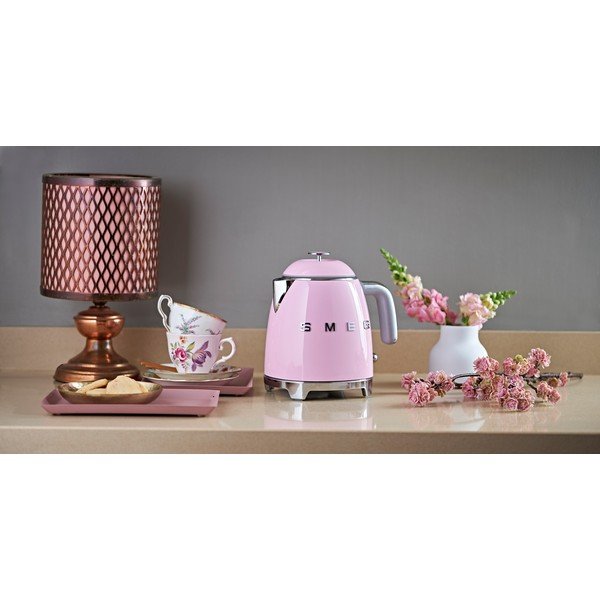 Teiera rosa in acciaio inox 800 ml Retro Style - SMEG-image-1