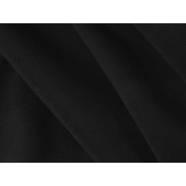 Divano angolare nero (con penisola a sinistra/a U) con rivestimento in velluto Paolo – Milo Casa-image-4