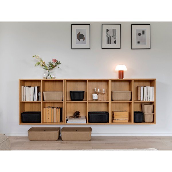 Scatole in set con coperchio marrone chiaro 2 pz 48x32x20,5 cm Pulp – Zone-image-1