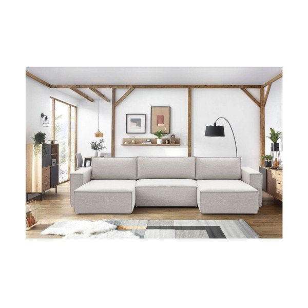 Divano angolare beige (a U) Nihad structural - Bobochic Paris-image-1