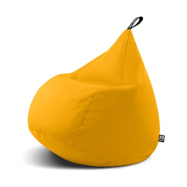Puof a sacco giallo Drop XL – So Soft?