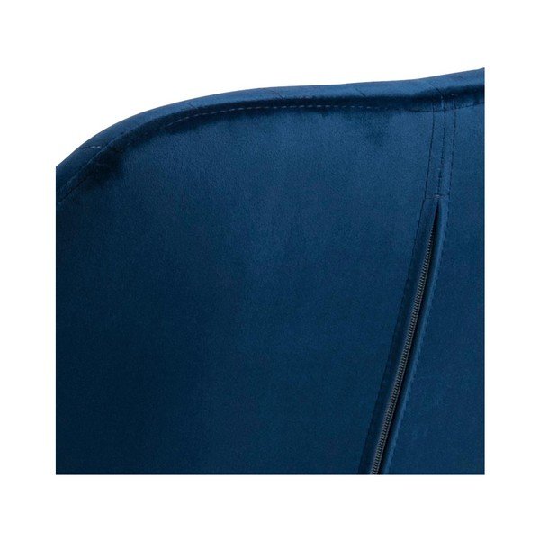 Sedia da pranzo blu scuro in imbottito con braccioli Emilia – Actona-image-3