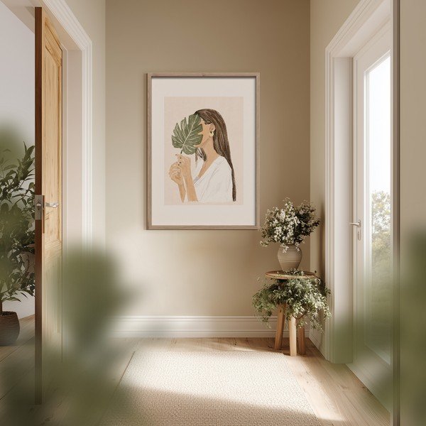 Dipinto stampato con cornice inclusa 50x70 cm Hidden – Styler-image-2