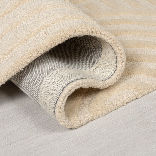 Tappeto beige in lana tessuto a mano 240x340 cm Zen Garden – Flair Rugs-image-2