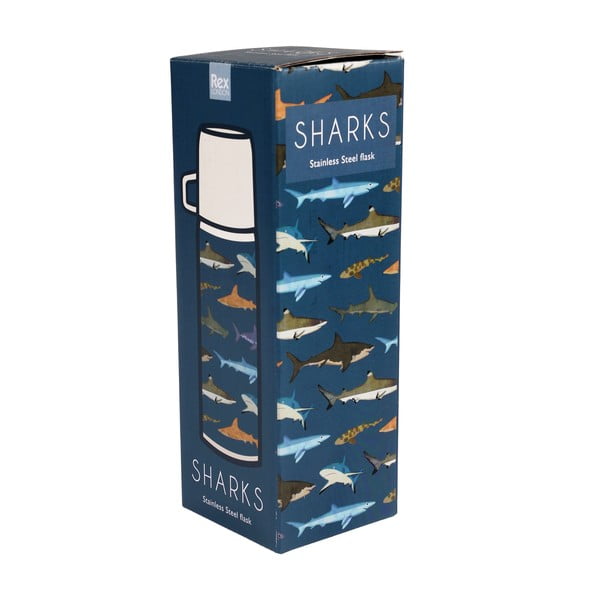 Borraccia termica blu 350 ml Sharks – Rex London-image-3