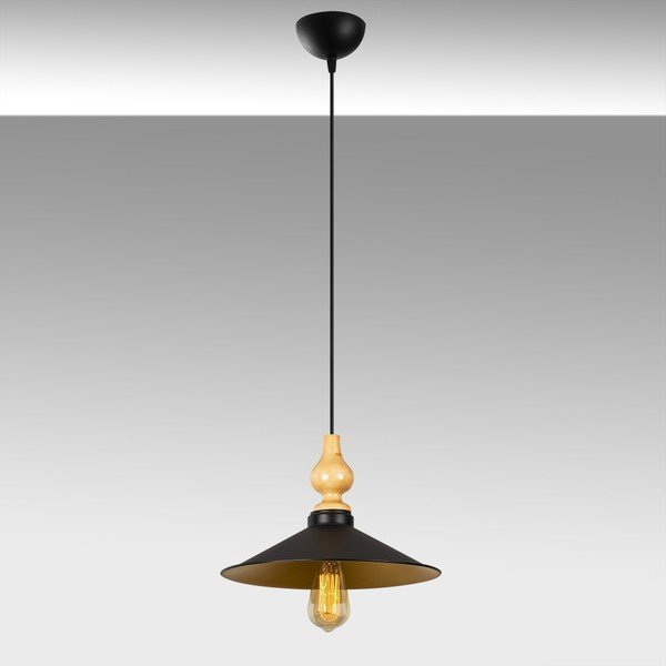 Apparecchio a sospensione in metallo nero Opviq luci Kiriakos - Opviq lights-image-1