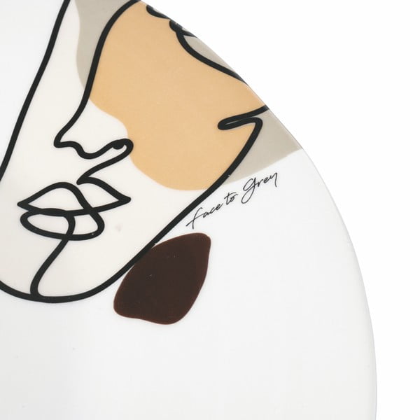 Piatto da portata in ceramica, ø 35 cm Face to Grey - VDE Tivoli 1996-image-2