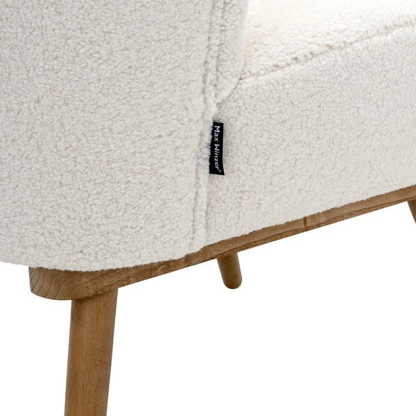 Poltrona crema Sherling Jack - Max Winzer-image-1