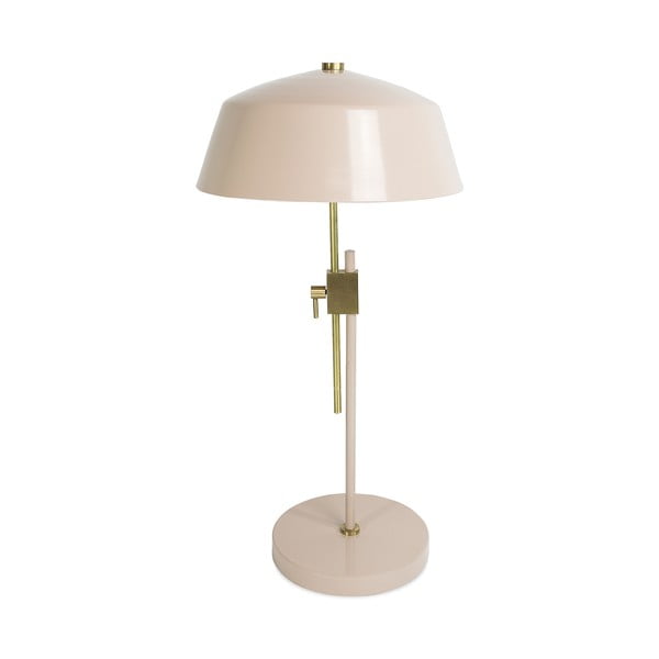 Lampada da tavolo rosa chiaro con paralume in metallo (altezza 64 cm) Dusk - HF Living