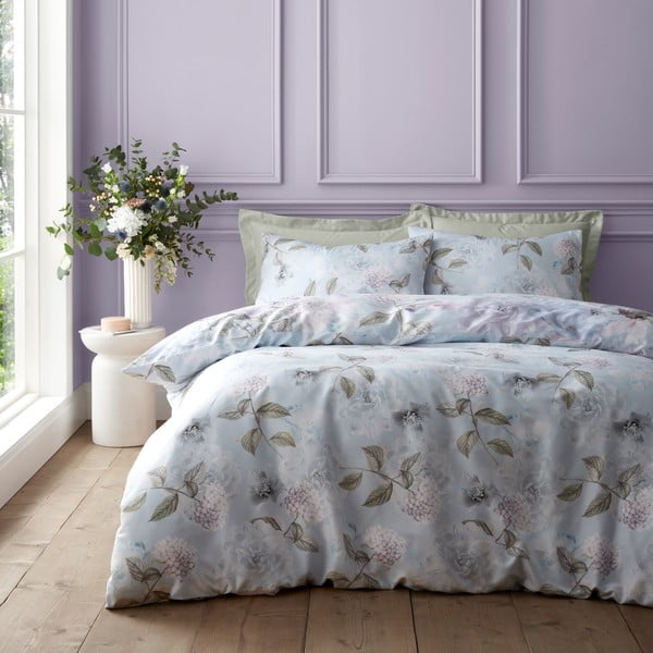 Set copripiumino e federa azzurro per letto singolo 135x200 cm Floral Serenity – RHS-image-2