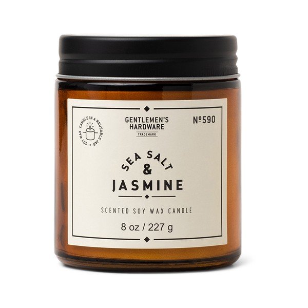Candela di soia profumata tempo di combustione 48 h Sea Salt & Jasmine - Gentlemen's Hardware