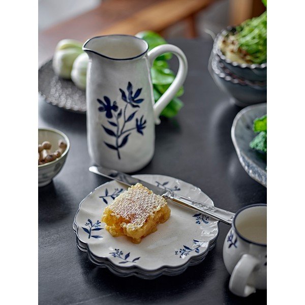 Set di piatti da dolce blu/color crema in gres 4 pz ø 20,5 cm Eimy – Bloomingville-image-1