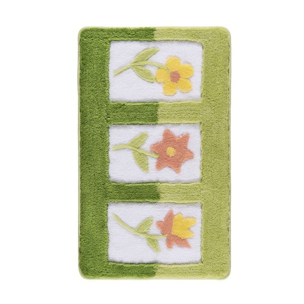 Tappeto da bagno verde Confetti Bathmats Anjelik, 70 x 120 cm - Foutastic-image-1
