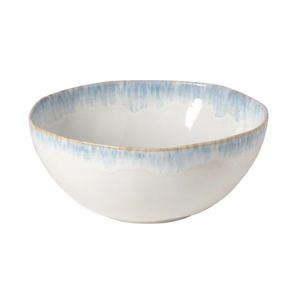 Ciotola bianca/blu in gres ø 28 cm Brisa – Costa Nova
