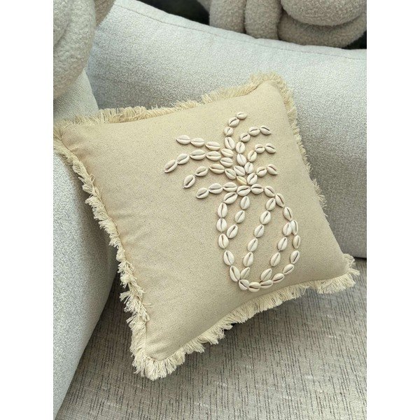 Federa decorativa in cotone 43x43 cm Seashells – Mioli Decor-image-1