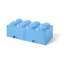 Scatola portaoggetti azzurra con due cassetti - LEGO®