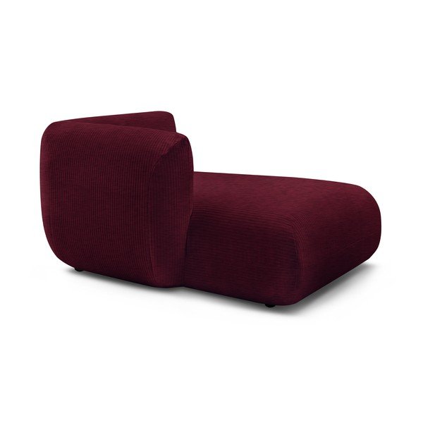 Modulo divano in velluto a coste bordeaux (angolo sinistro) Lecomte - Bobochic Paris-image-3