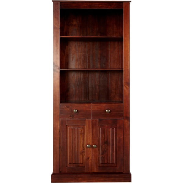 Libreria in legno di pino marrone 181x31 cm Mille - Støraa