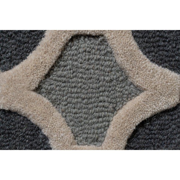 Tappeto in lana grigio scuro 200x290 cm Moorish Amira - Flair Rugs-image-3