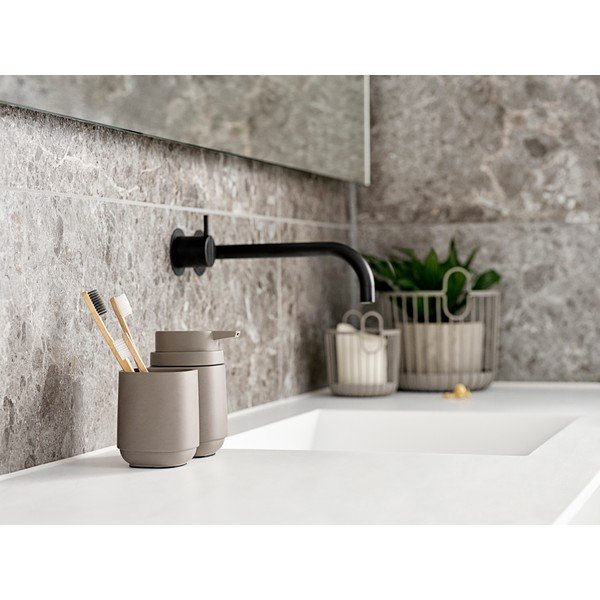 Distributore di sapone in cemento beige Time - Zone-image-1