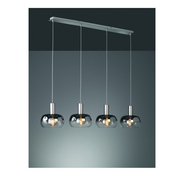 Lampada a sospensione in colore nero-argento Brad - Fischer & Honsel-image-3