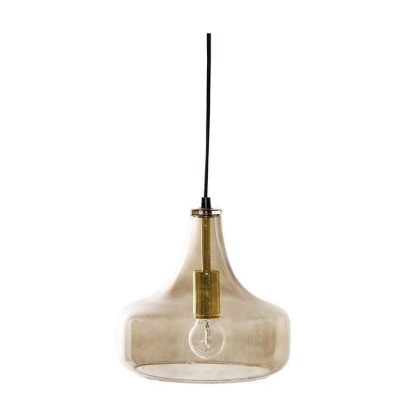 Lampadario marrone con paralume in vetro ø 25,5 cm Yuser – Bloomingville