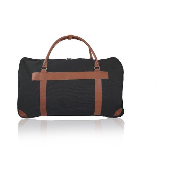 Borsa da viaggio nera con ruote Oslo, 40 l - GENTLEMAN FARMER-image-3