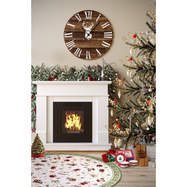 Tappeto rotondo verde natalizio in cotone ø 160 cm Toy's Delight Green Christmas - Villeroy&Boch-image-2