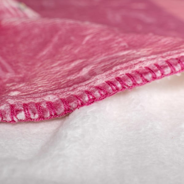 Coperta per neonati in microfibra rosa 140x110 cm Hola - Moshi Moshi-image-2