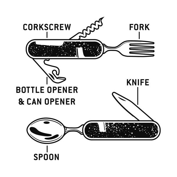 Posate da campeggio pieghevoli Gentlemen's Hardware - Gentlemen's Hardware-image-3