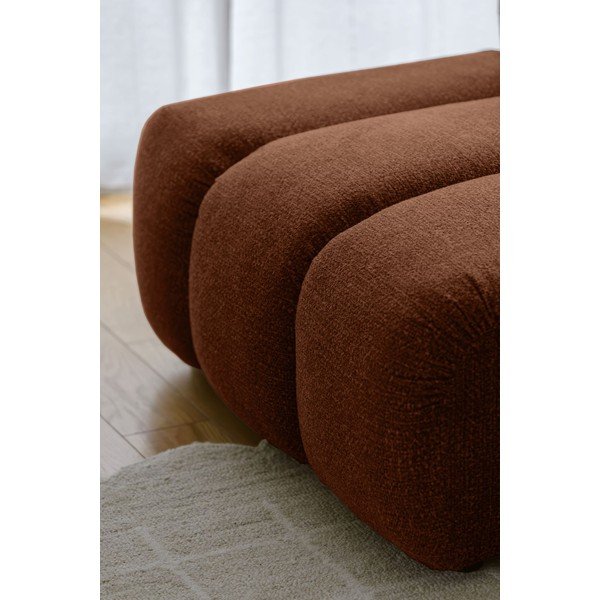 Divano angolare color terracotta (con penisola a sinistra/con chaise lounge) Shell – Miuform-image-4