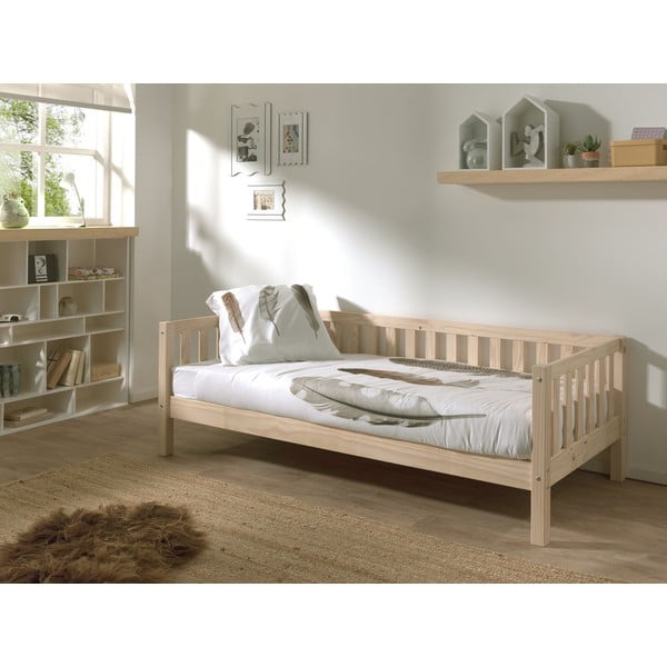 Letto per bambini 90x200 cm in colore naturale Fritz - Vipack-image-1