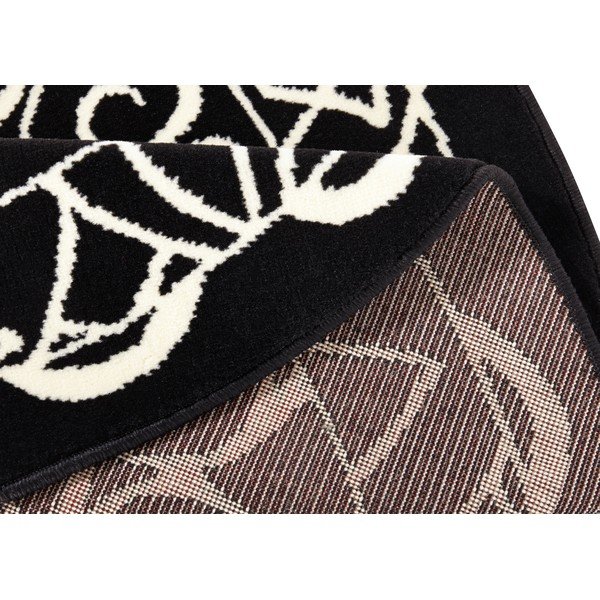 Tappeto nero Capri, ø 140 cm Mandala - Zala Living-image-1