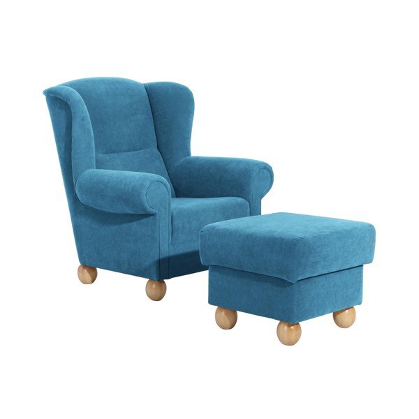 Ottomana Velor Blue Monarch - Max Winzer-image-1