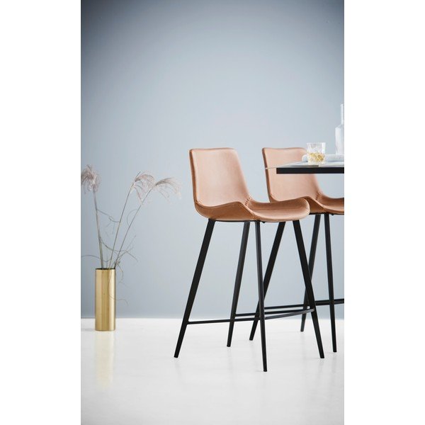 Sedia da bar in similpelle marrone DAN-FORM Danimarca , altezza 101 cm Hype - DAN-FORM Denmark-image-1