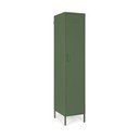Armadietto verde scuro in metallo con chiusura a chiave 38x185x46 cm Cambridge – Yes Everyday
