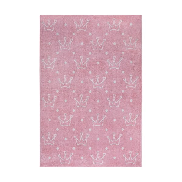 Tappeto rosa per bambini 160x235 cm Crowns - Hanse Home