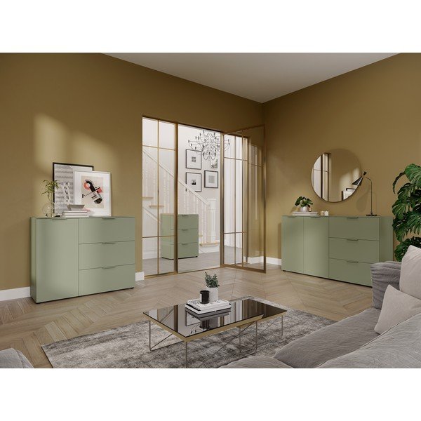 Armadietto verde opaco 68x98x40 cm Savoca – Germania-image-1