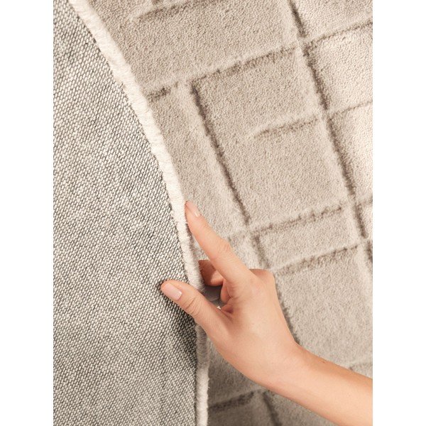 Tappeto rotondo beige in lana ø 200 cm Kenso – Villeroy&Boch-image-4