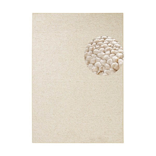 Tappeto color crema 100 x 140 cm Wolly - BT Carpet