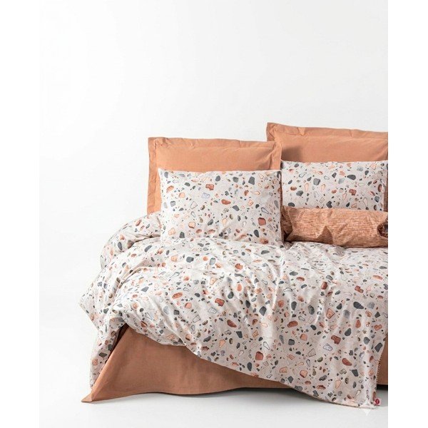 Set copripiumino e federa in cotone renforcé per letto matrimoniale ed esteso 240x220 cm Earth-Inspired Calm – Mila Home Luxury
