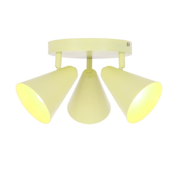 Lampada da soffitto gialla con paralume in metallo 34x34 cm Amor - Candellux Lighting