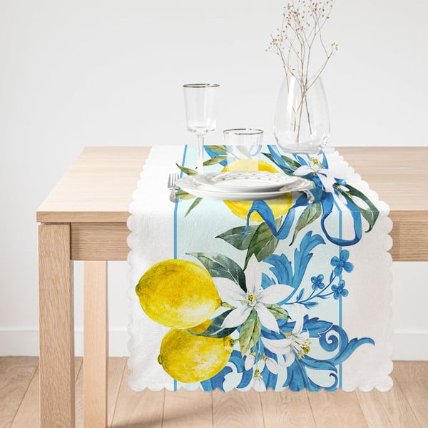 Runner da tavola Yellow Lemon, 45 x 140 cm - Minimalist Cushion Covers