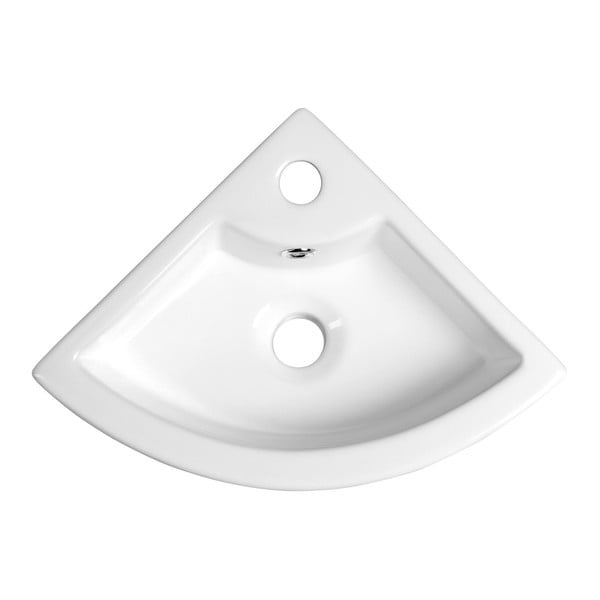 Lavabo bianco in ceramica 33x33 cm Gynt – Sapho