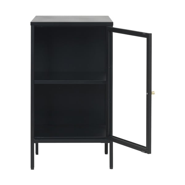 Vetrina nera in metallo 45x85 cm Carmel - Unique Furniture-image-3